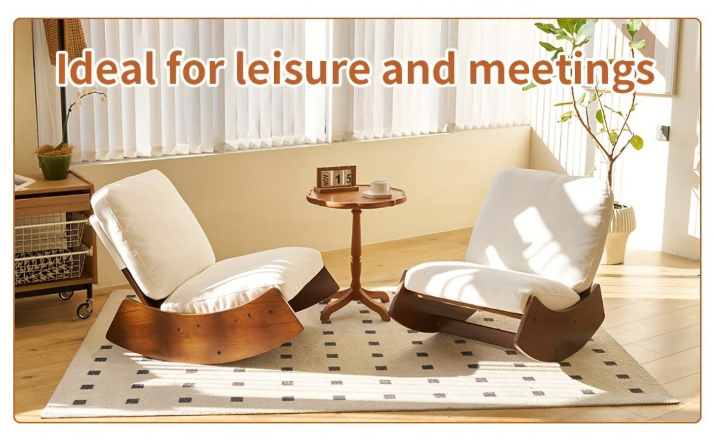 Upholstered Solid Wood Accent Chairs And Glider Chairs for Living Room and Bedroom detail image - detail view 22
