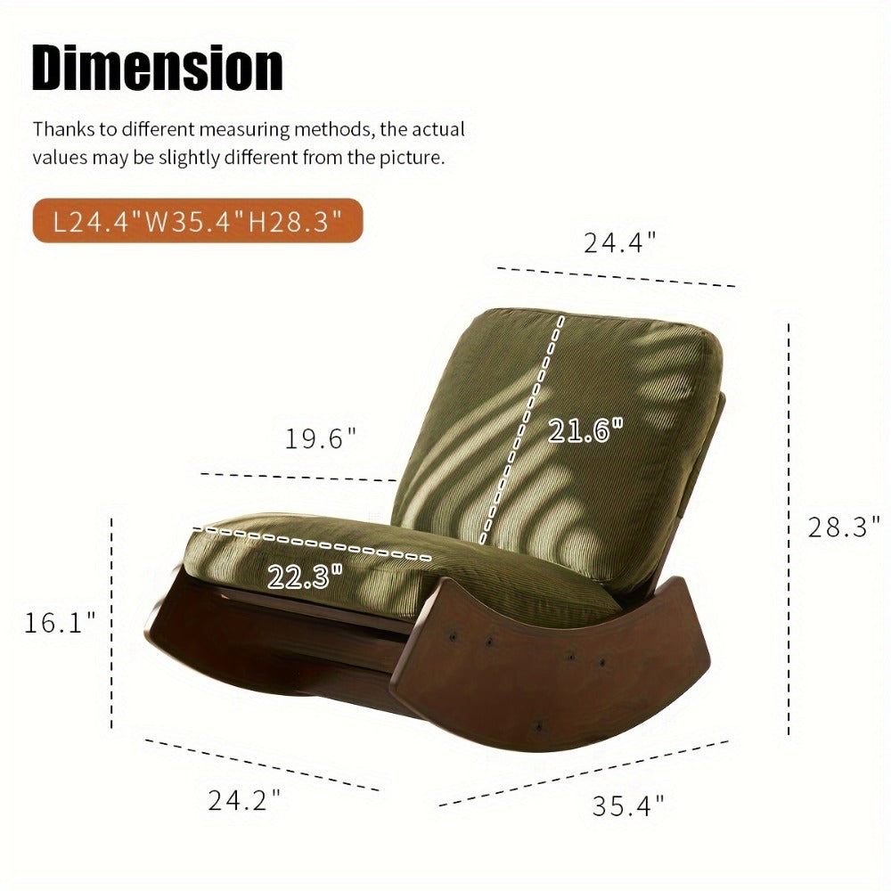 Upholstered Solid Wood Accent Chairs And Glider Chairs for Living Room and Bedroom detail image
