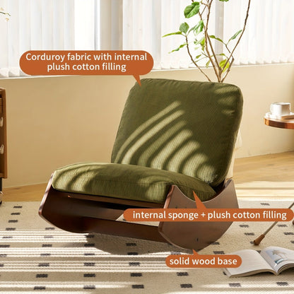 Upholstered Solid Wood Accent Chairs And Glider Chairs for Living Room and Bedroom detail image - detail view 8