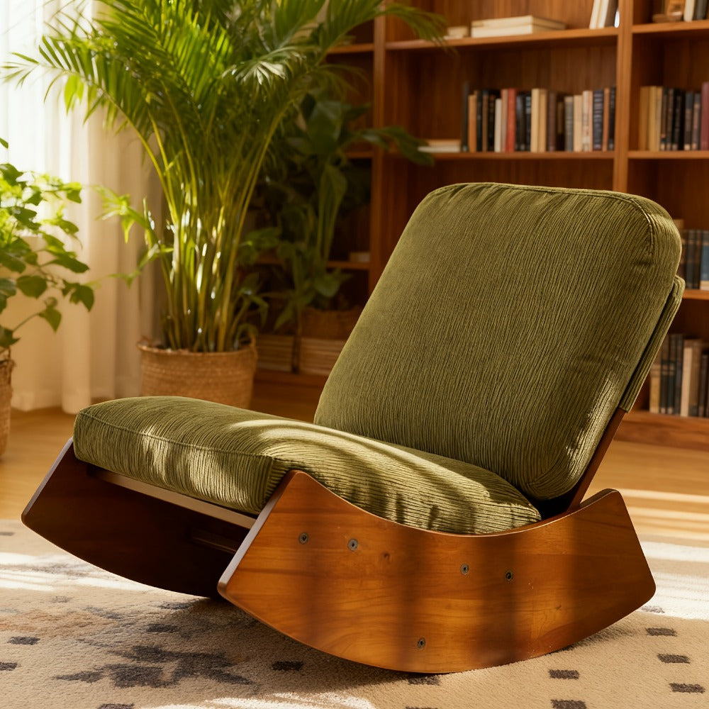 Upholstered Solid Wood Accent Chairs And Glider Chairs for Living Room and Bedroom detail image - detail view 9