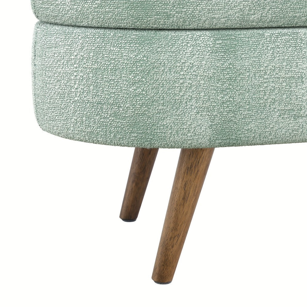 Upholstered Solid Wood Storage Ottoman Bench with Hidden Storage for Living Room detail image - detail view 14