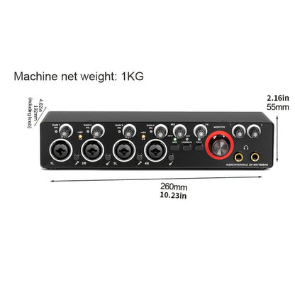 USB Audio Interface, 192Khz, Professional, 4-Channel, Sound for Recording and Streaming detail image - detail view 14