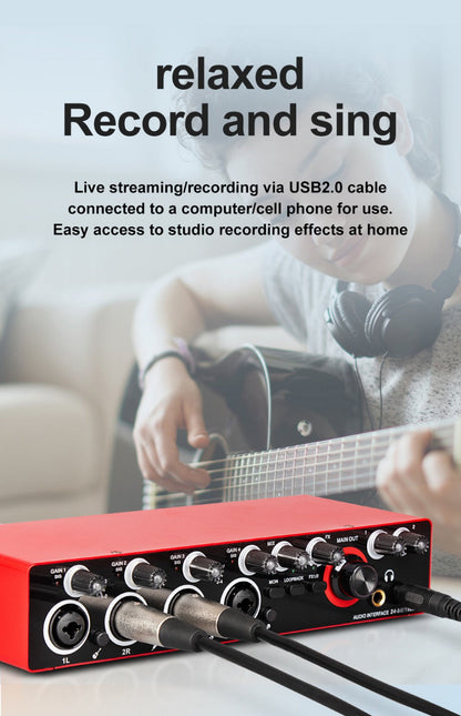 USB Audio Interface, 192Khz, Professional, 4-Channel, Sound for Recording and Streaming detail image - detail view 17