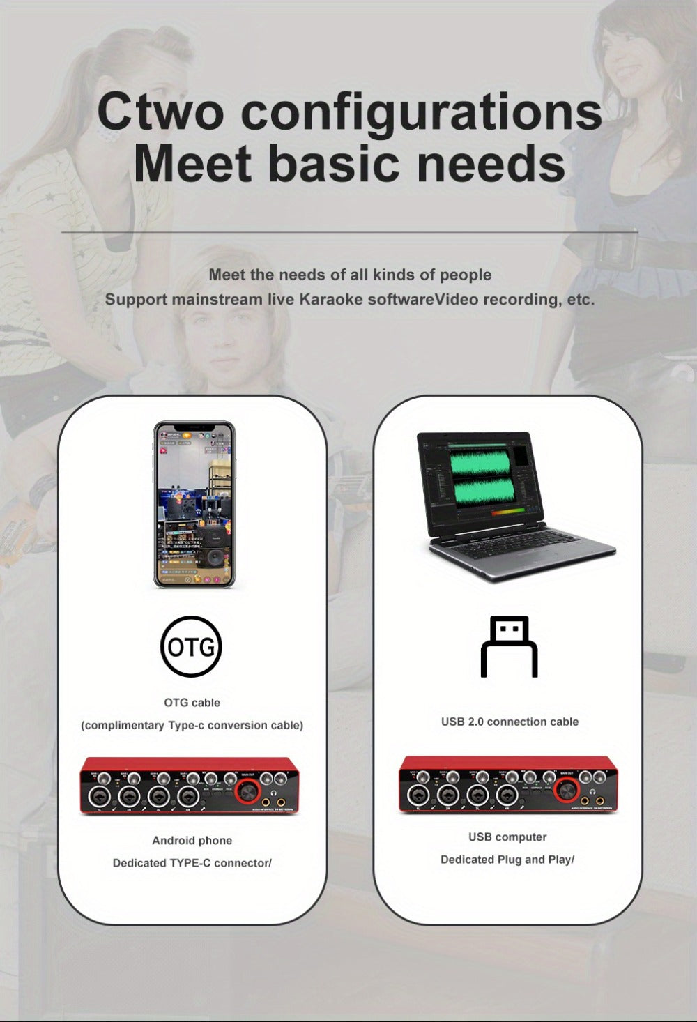 USB Audio Interface, 192Khz, Professional, 4-Channel, Sound for Recording and Streaming detail image - detail view 19