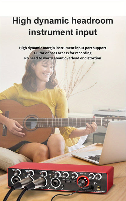 USB Audio Interface, 192Khz, Professional, 4-Channel, Sound for Recording and Streaming detail image - detail view 25