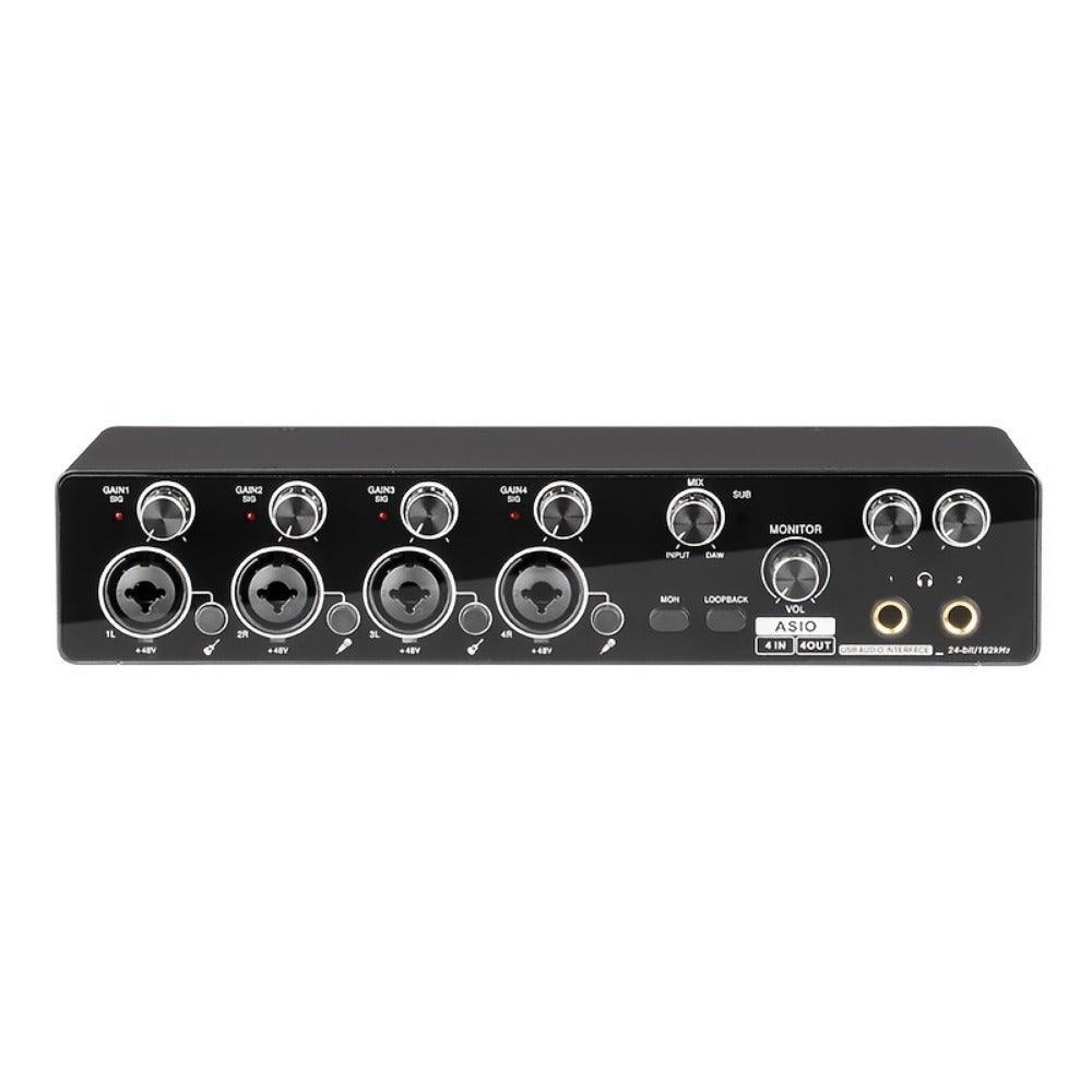 USB Audio Interface, 192Khz, Professional, 4-Channel, Sound for Recording and Streaming detail image - detail view 3