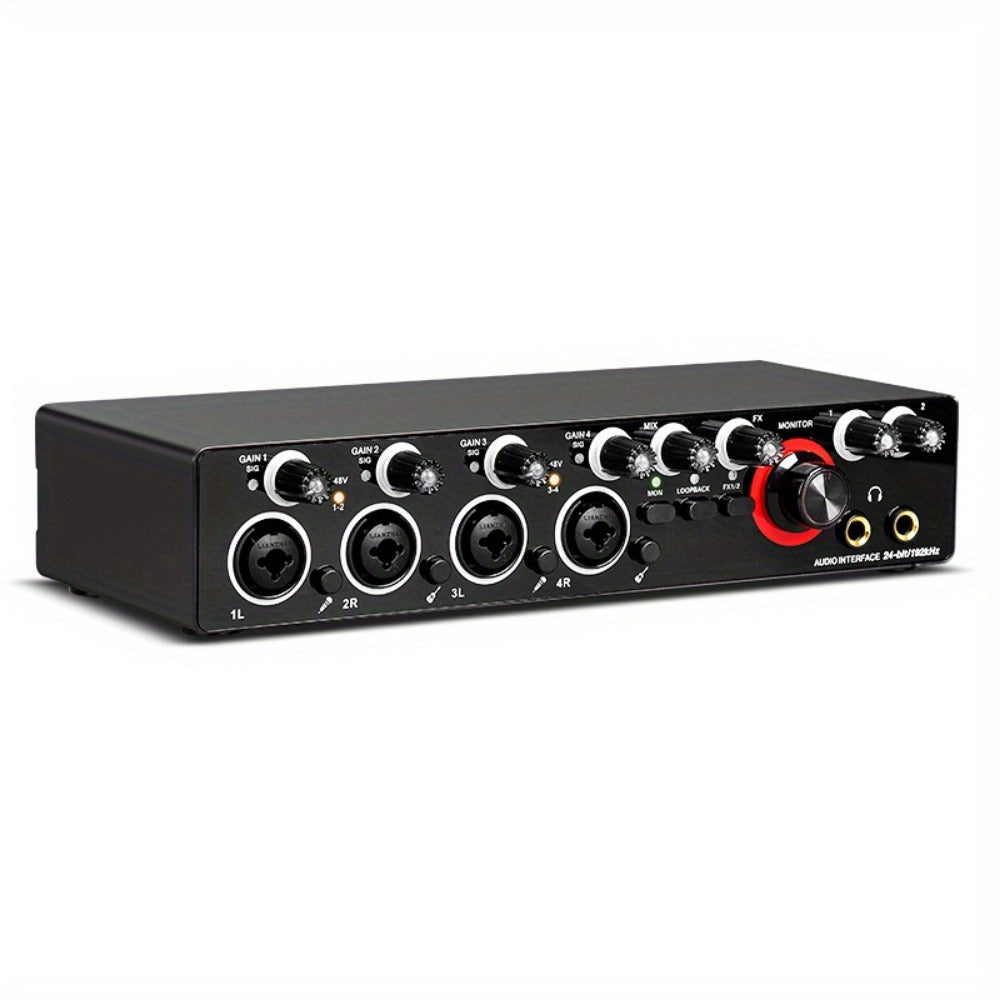 USB Audio Interface, 192Khz, Professional, 4-Channel, Sound for Recording and Streaming detail image - detail view 7