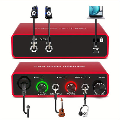 USB Audio Interface shown in the RED option