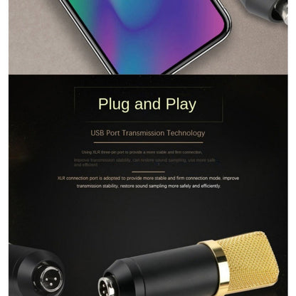 USB Audio Interface, 5Mm, USB, Adjustable, Condenser, Microphone for Recording detail image - detail view 14