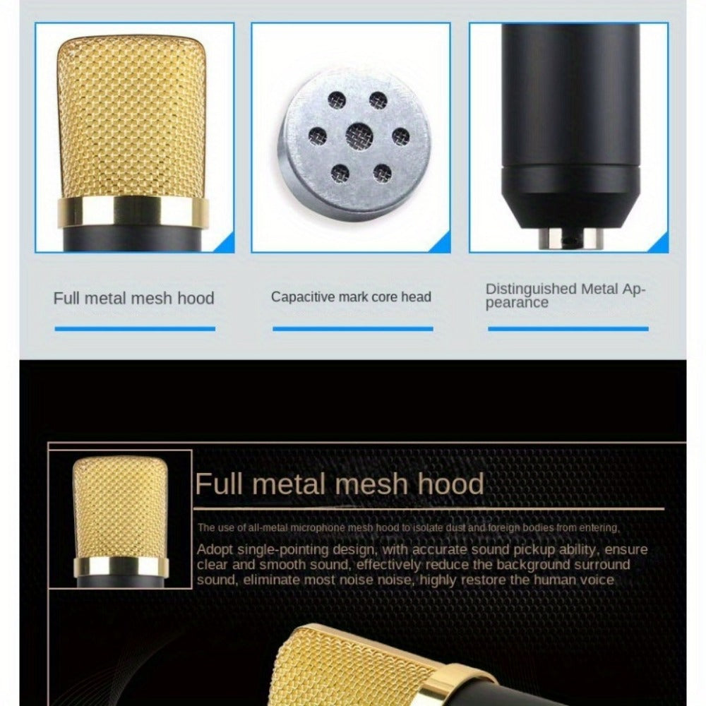 USB Audio Interface, 5Mm, USB, Adjustable, Condenser, Microphone for Recording detail image - detail view 15