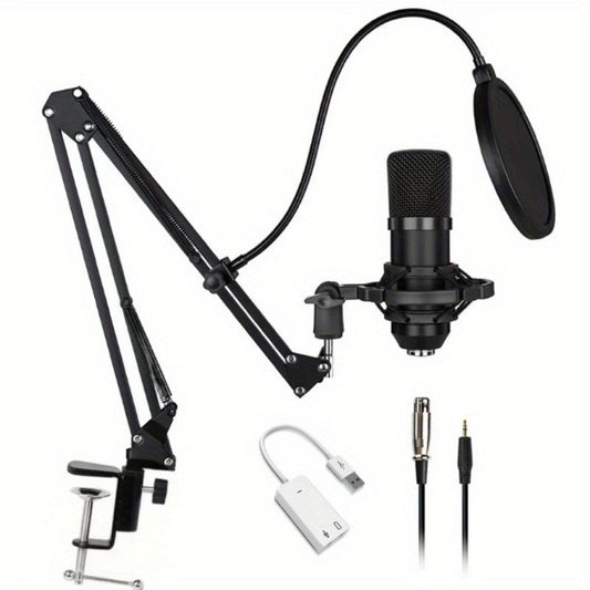 USB Audio Interface, 5Mm, USB, Adjustable, Condenser, Microphone for Recording detail image