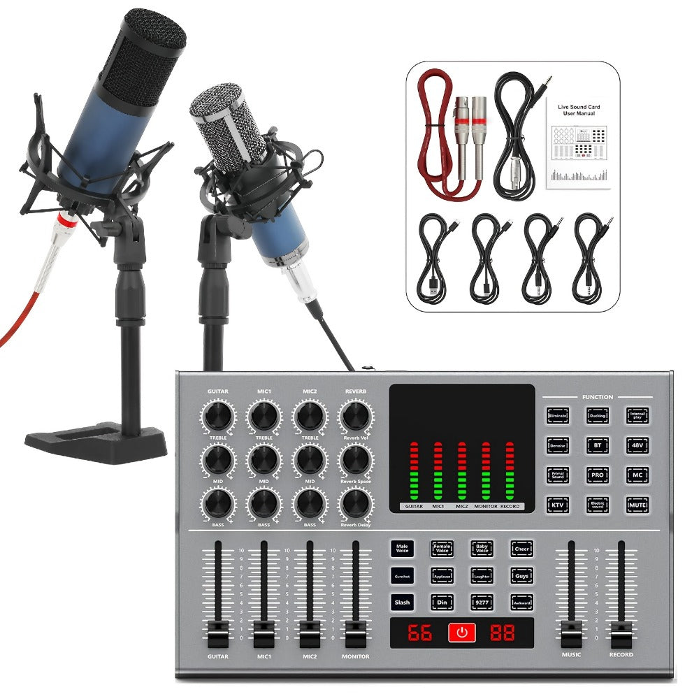 USB Audio Interface, 5V, Wireless, USB-C, Podcast, Microphone for Recording and Streaming detail image - detail view 11
