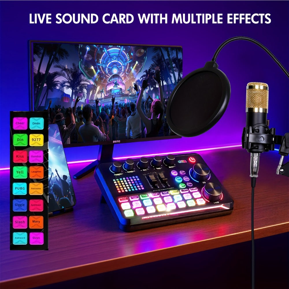 USB Audio Interface, 5V, Wireless, USB-C, Podcast, Microphone for Recording and Streaming detail image - detail view 13