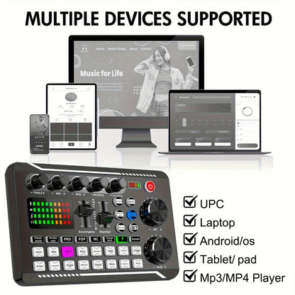 USB Audio Interface, 5V, Wireless, USB-C, Podcast, Microphone for Recording and Streaming detail image - detail view 18