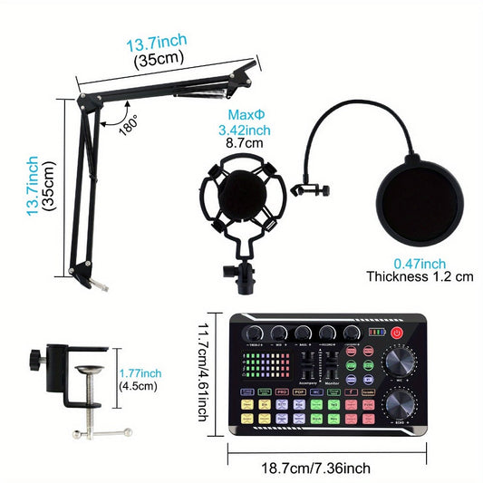 USB Audio Interface, 5V, Wireless, USB-C, Podcast, Microphone for Recording and Streaming detail image