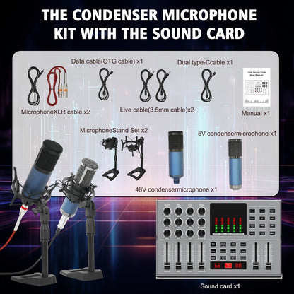 USB Audio Interface, 5V, Wireless, USB-C, Podcast, Microphone for Recording and Streaming detail image - detail view 20