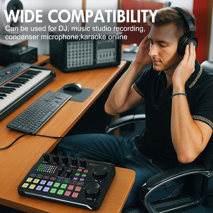 USB Audio Interface, 5V, Wireless, USB-C, Podcast, Microphone for Recording and Streaming detail image - detail view 8