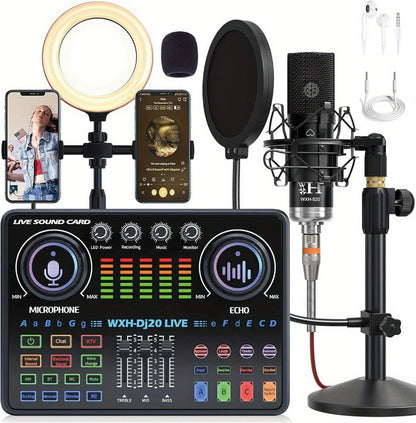 USB Audio Interface, Bluetooth, Wireless, Podcast, Equipment for Recording and Streaming detail image - detail view 11