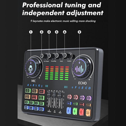 USB Audio Interface, Bluetooth, Wireless, Podcast, Equipment for Recording and Streaming detail image - detail view 13