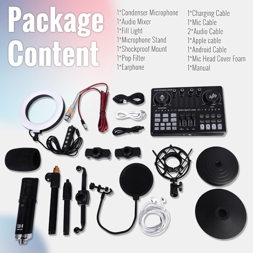 USB Audio Interface, Bluetooth, Wireless, Podcast, Equipment for Recording and Streaming detail image - detail view 14