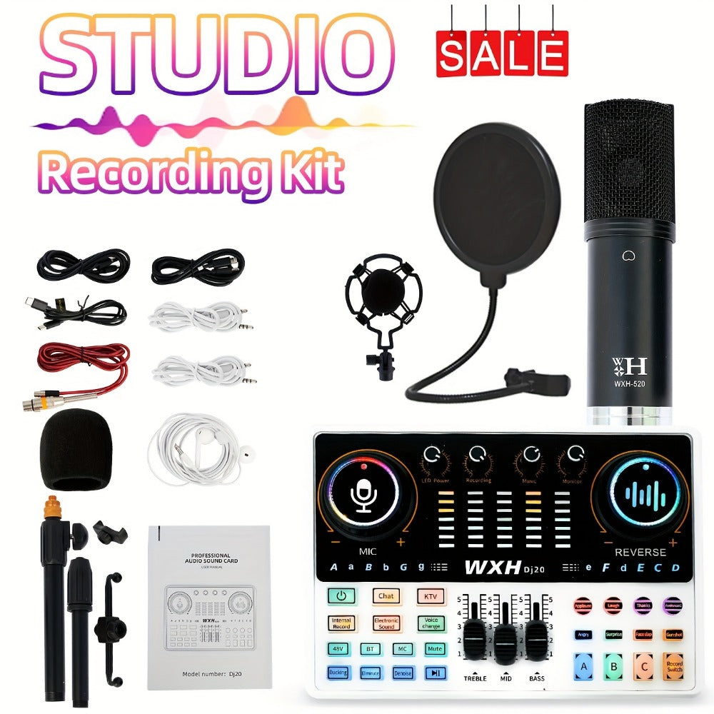 USB Audio Interface, Bluetooth, Wireless, Podcast, Equipment for Recording and Streaming detail image - detail view 4