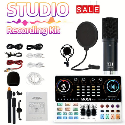 USB Audio Interface, Bluetooth, Wireless, Podcast, Equipment for Recording and Streaming detail image - detail view 4
