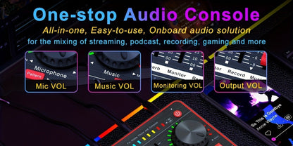 USB Audio Interface, Cardioid, USB, Rechargeable, Professional, Mixer for Recording detail image - detail view 20