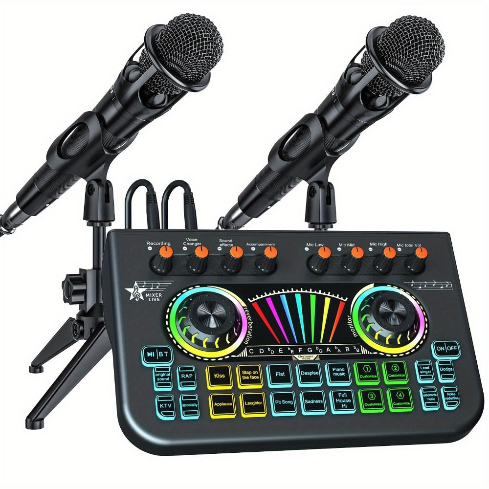 USB Audio Interface, Cardioid, USB, Rechargeable, Professional, Mixer for Recording detail image - detail view 3