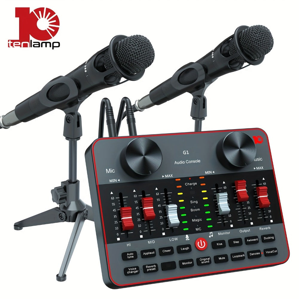 USB Audio Interface, Cardioid, USB, Rechargeable, Professional, Mixer for Recording detail image - detail view 4