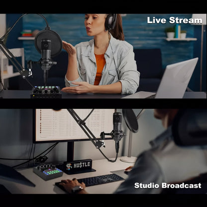 USB Audio Interface, Complete, Podcast, Equipment for Recording and Streaming detail image - detail view 7