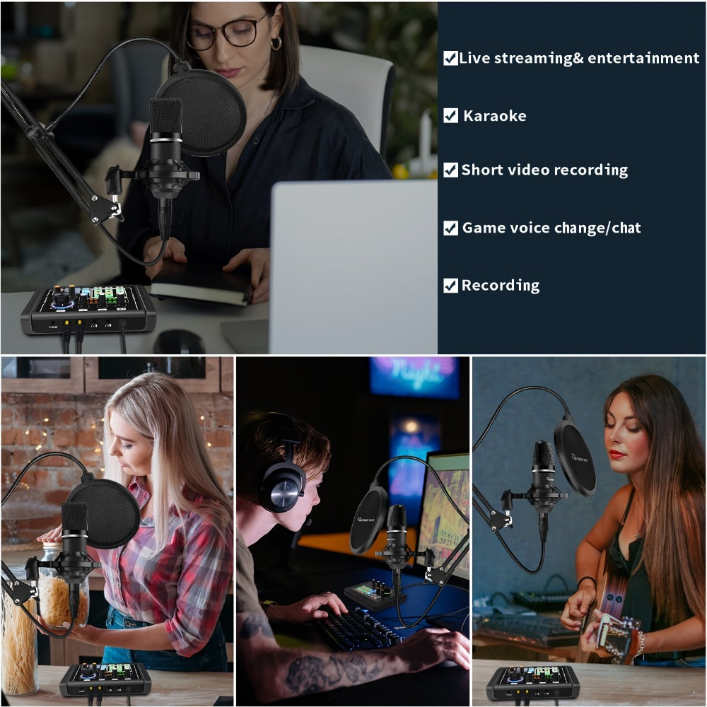 USB Audio Interface, Rechargeable, USB, Hayner-Seek, Podcast for Recording and Streaming detail image - detail view 5