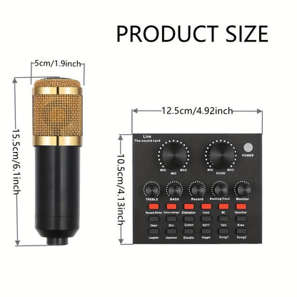 USB Audio Interface, V8-JIN, USB, Rechargeable, Podcast, Equipment for Recording detail image