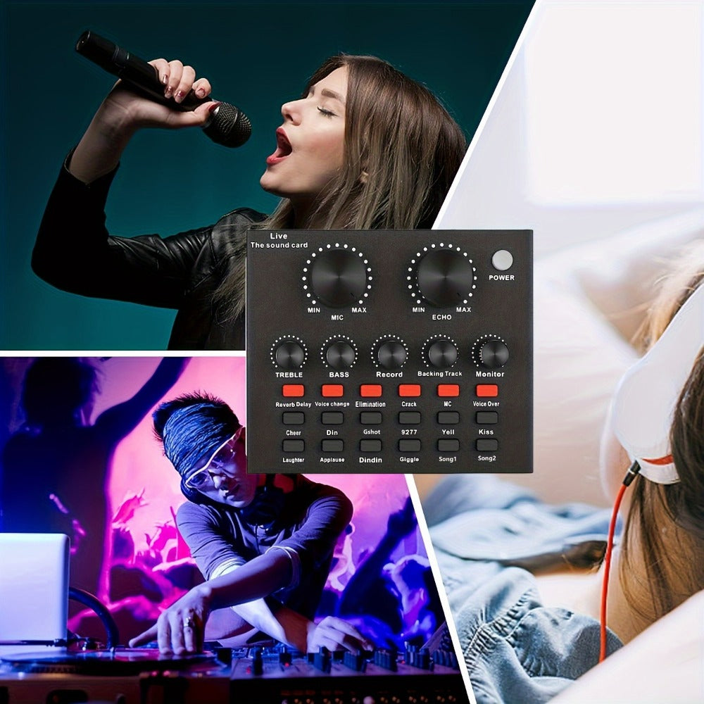 USB Audio Interface, V8-JIN, USB, Rechargeable, Podcast, Equipment for Recording detail image - detail view 7