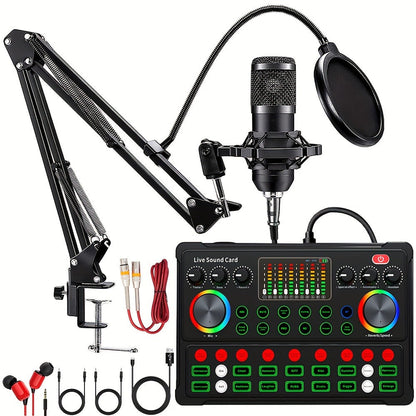 USB Audio Interface, V8K + BM800, USB-C, USB, Podcast, Equipment, Bundle for Recording detail image - detail view 11