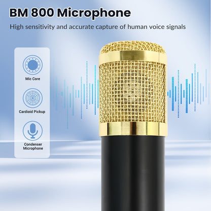 USB Audio Interface, V8K + BM800, USB-C, USB, Podcast, Equipment, Bundle for Recording detail image - detail view 22