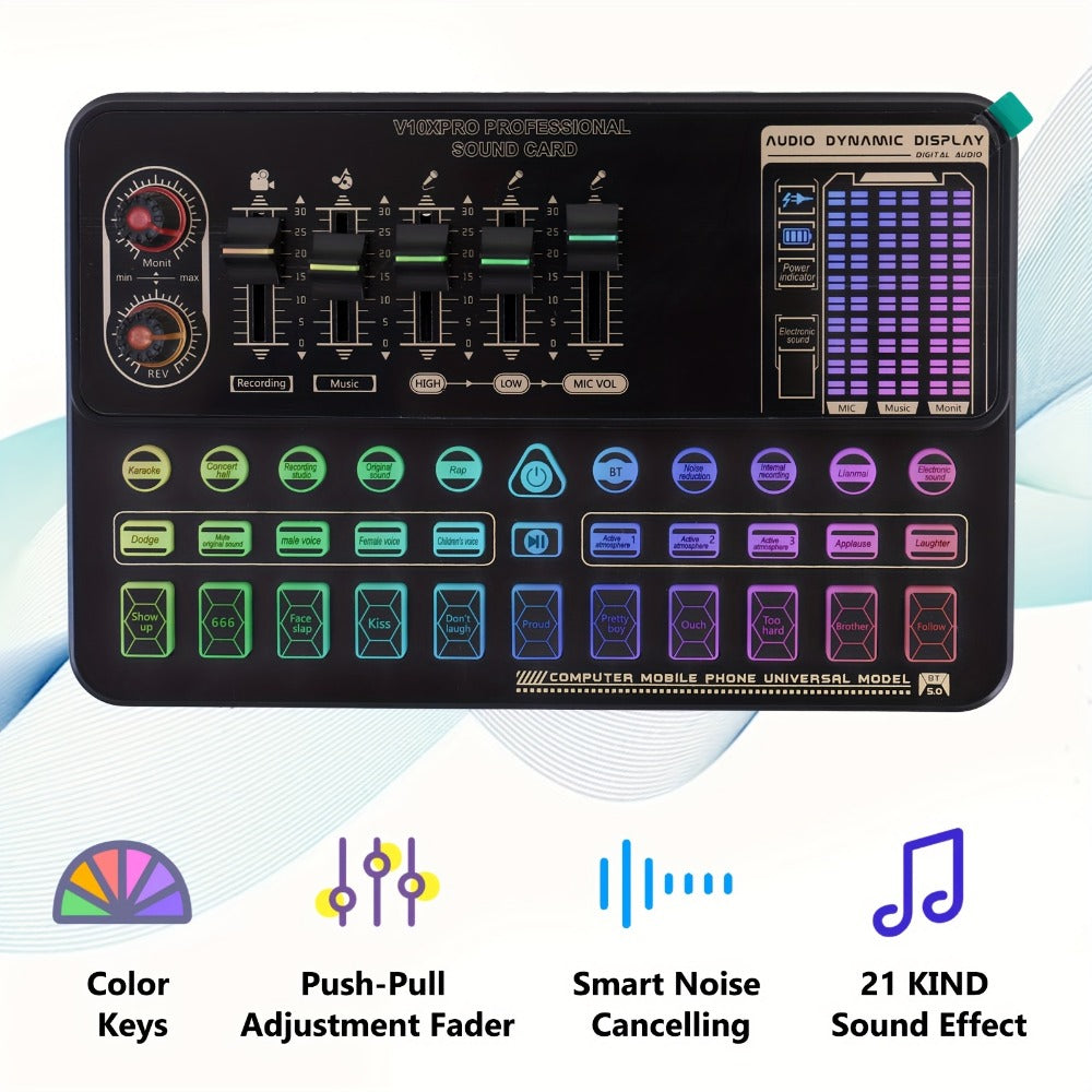 USB Audio Interface, V8K + BM800, USB-C, USB, Podcast, Equipment, Bundle for Recording detail image - detail view 27