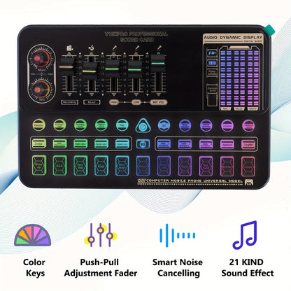 USB Audio Interface, V8K + BM800, USB-C, USB, Podcast, Equipment, Bundle for Recording detail image - detail view 27