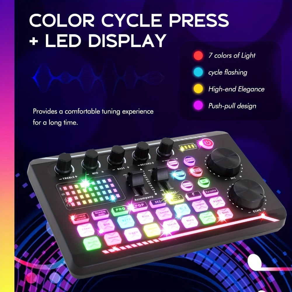 USB Audio Interface, V8K + BM800, USB-C, USB, Podcast, Equipment, Bundle for Recording detail image - detail view 6