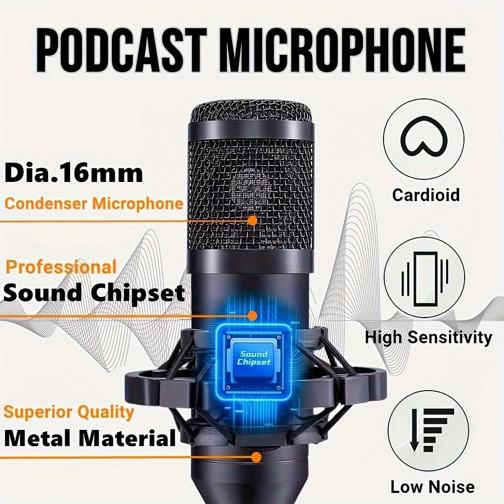 USB Audio Interface, V8S kit, USB, Condenser, Podcast, Equipment for Recording detail image - detail view 4