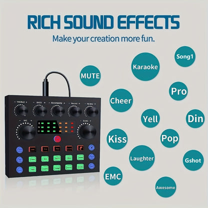 USB Audio Interface, V8S kit, USB, Condenser, Podcast, Equipment for Recording detail image - detail view 5