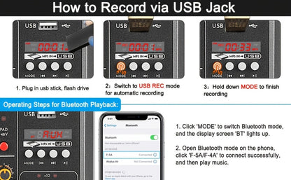USB Audio Interface, Wireless, USB, Aveek, Professional, Mixer for Recording and Streaming detail image - detail view 11