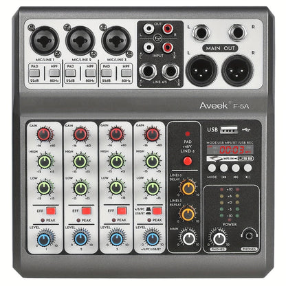USB Audio Interface, Wireless, USB, Aveek, Professional, Mixer for Recording and Streaming detail image - detail view 3