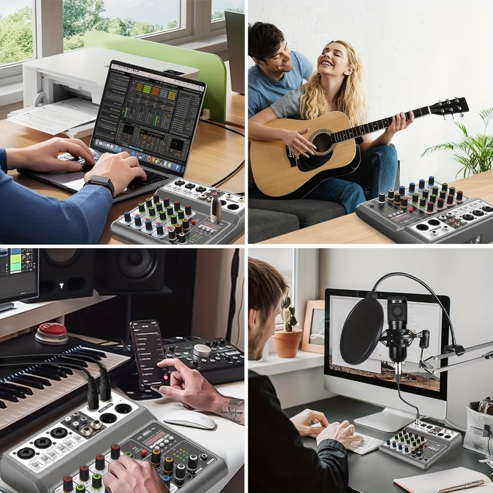 USB Audio Interface, Wireless, USB, Aveek, Professional, Mixer for Recording and Streaming detail image - detail view 4