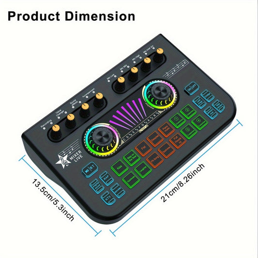 USB Audio Interface, X3 Mono Sound, USB, This, Professional, Mixer for Recording detail image