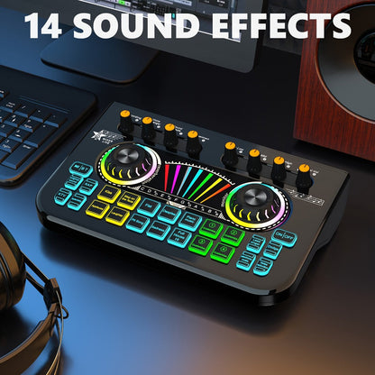 USB Audio Interface, X3 Mono Sound, USB, This, Professional, Mixer for Recording detail image - detail view 4
