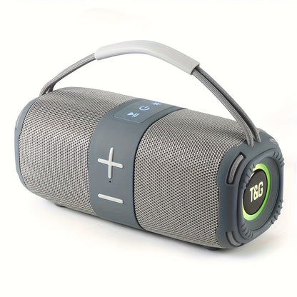 TG668 IPX4 Waterproof Portable Bluetooth Speaker with Color LED Breathing Light – High Power Outdoor Wireless Speaker, TWS Stereo, FM Radio, USB/TF, AUX, Connects Phone Tablet TV, Holiday Gift