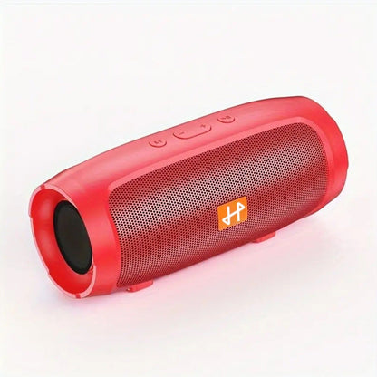Bluetooth Speaker Compact Cylindrical Model with Rechargeable Lithium Battery, USB Charging and Three Colors