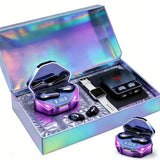 3 PCS Glowing Earphones + Black Earphones with Free Watch