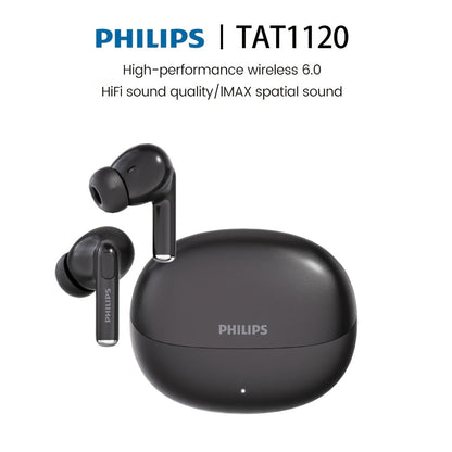 Wireless Earbuds Philips V6.0 Dual Stereo with Noise Reduction, Long Standby and Type-C Charging