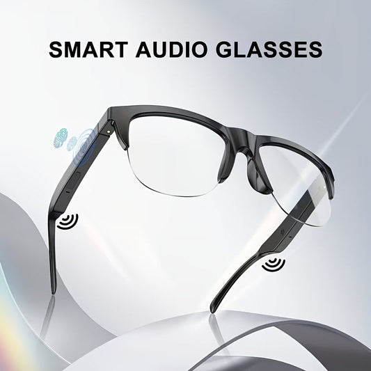 Smart Audio Glasses Wireless Bluetooth Open-Ear Speakers Built-In Mic Hands-Free Calls Music Rechargeable Outdoor Travel UV Protection Sunglasses